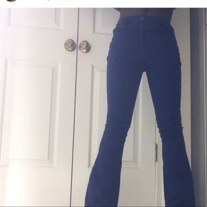 Blue flare jeans